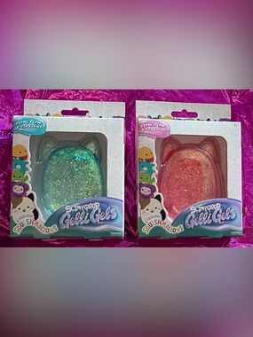 Slimy gloop Gelli Gels Squishmallow Glitter - 1 Blue & 1 Orange